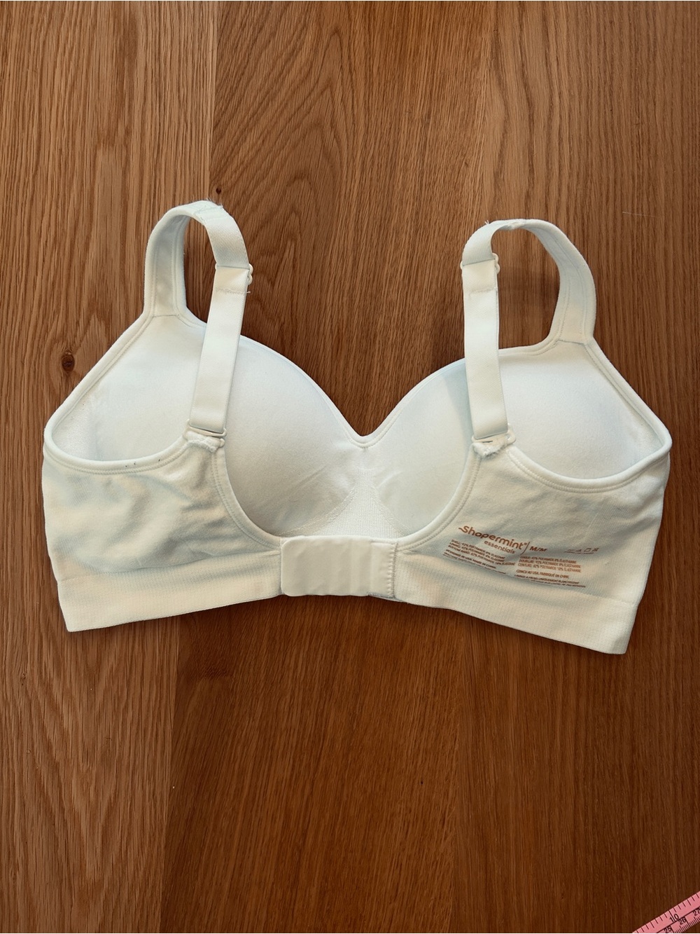Shapermint Essentials Size M White Sweetheart Wireless Contour Bra - Picture 9 of 11